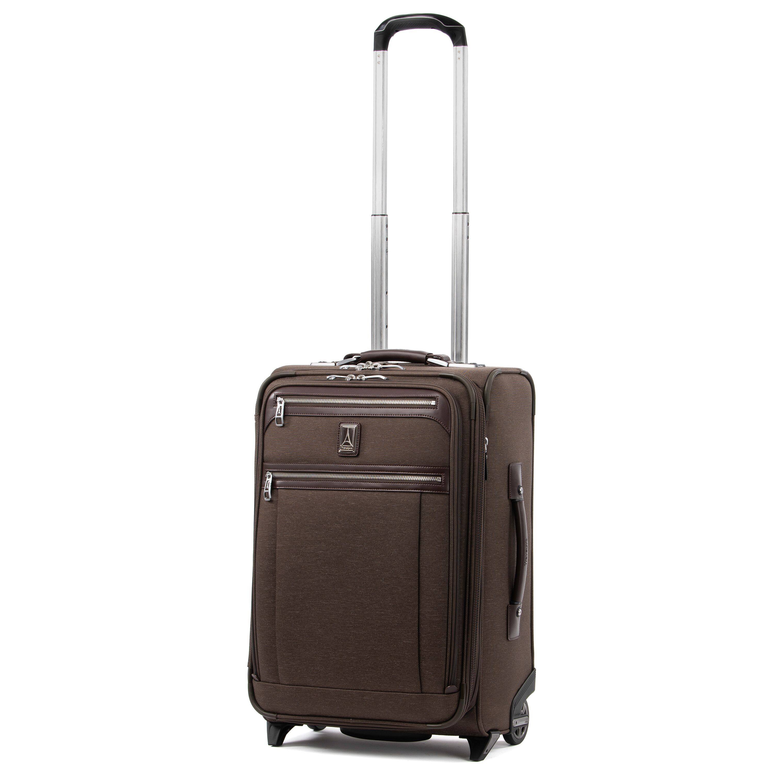 Alt View 1. Travelpro - Travelpro Platinum Elite Softside Expandable 22" Carry On Rollaboard - Rich Espresso.
