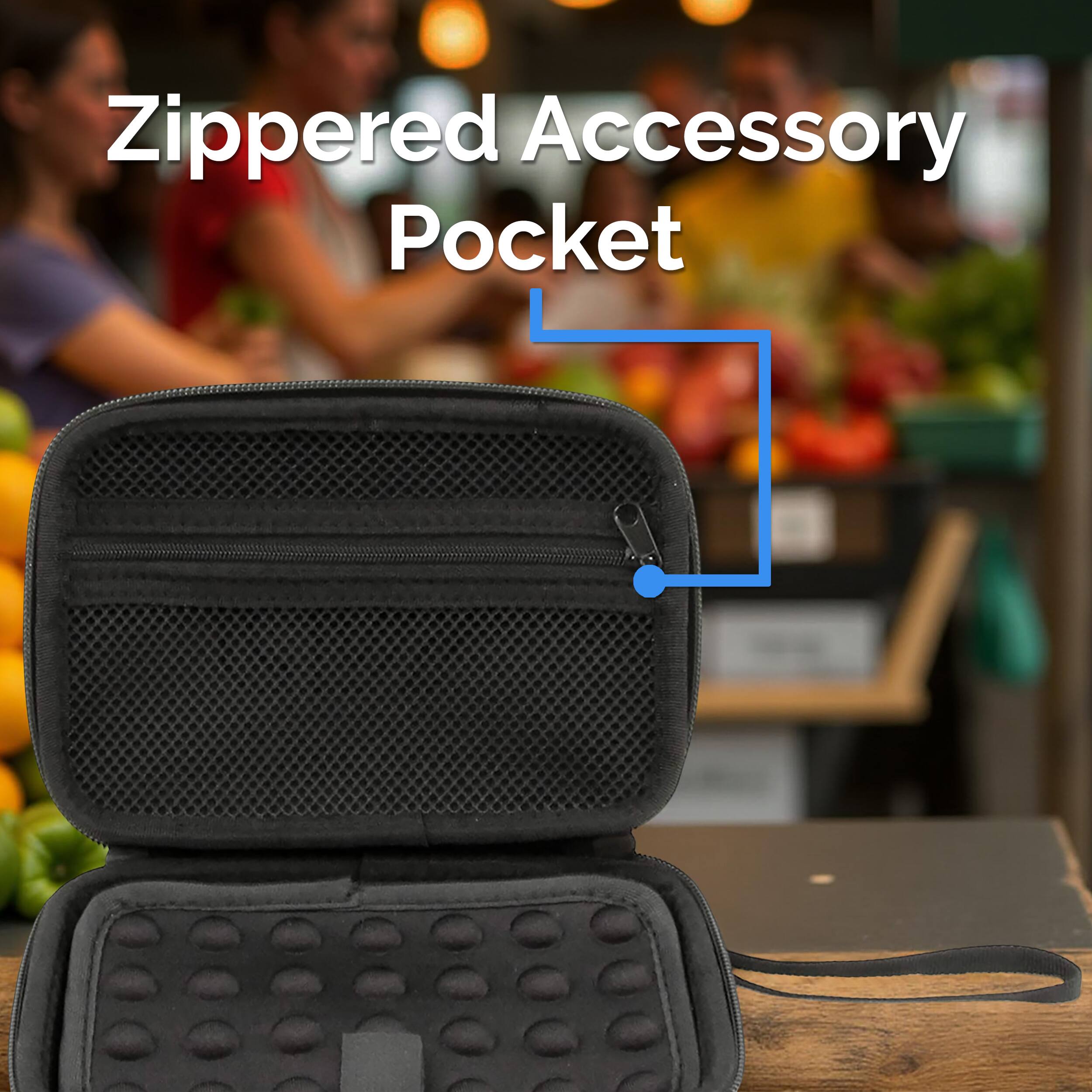 Zippered Accessory Pocket