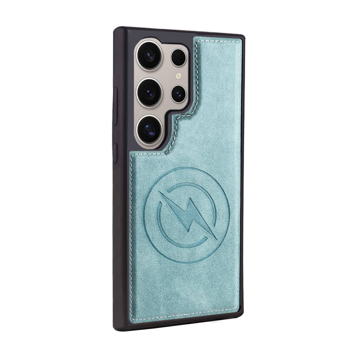 Alt View 3. Dteck - For Samsung Galaxy S25 Ultra Case,2-in-1 Magnetic Detachable PU Leather Wallet Flip Stand Card Holder TPU Inner Cover - Mintgreen.