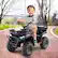 Alt View 1. Costway - Costway 24V Kids Ride on Electric ATV Car Toy with Spring Suspension & LED Lights USB - Black.