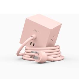 AVOLT - Power Extender with 3 Plug-ins, 2 30W USB-C - Pink