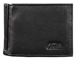 Rico Industries - Ole Miss Rebels RFID Blocking Shield Black Leather Moneyclip Wallet - Multi
