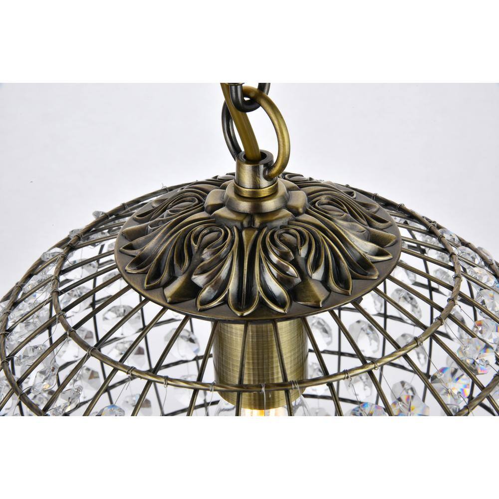 Alt View 2. Living District - Earlene 1 light 12 inch antique bronze pendant - Antique Bronze.
