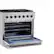 Alt View 3. Hauslane - HausPro 36 in. 6 Burners (20,000 BTU) Freestanding Gas Range Range - Black Stainless Steel.