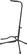 Angle Standard. Tour Grade - Deluxe Fixed-Top Guitar Stand for Most Guitars - Black.