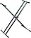 Angle Standard. Tour Grade - Double X-Style Keyboard Stand - Black.