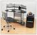 Front. Calico Designs - Study Corner Computer Desk - Silver/Black.