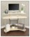 Front Zoom. Calico Designs - Study Corner Desk - Silver/Maple.