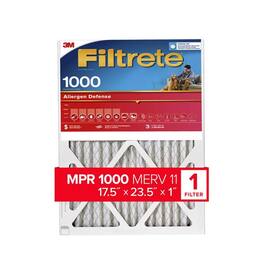 Filtrete - 17-1/2 in. W X 23-1/2 in. H X 1 in. D 1000 MPR Pleated Air Filter 1 pk