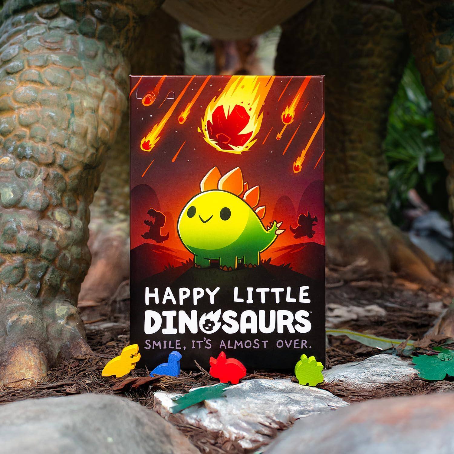 HAPPY LITTLE DINOSAURS  
SMILE, IT'S ALMOST OVER.