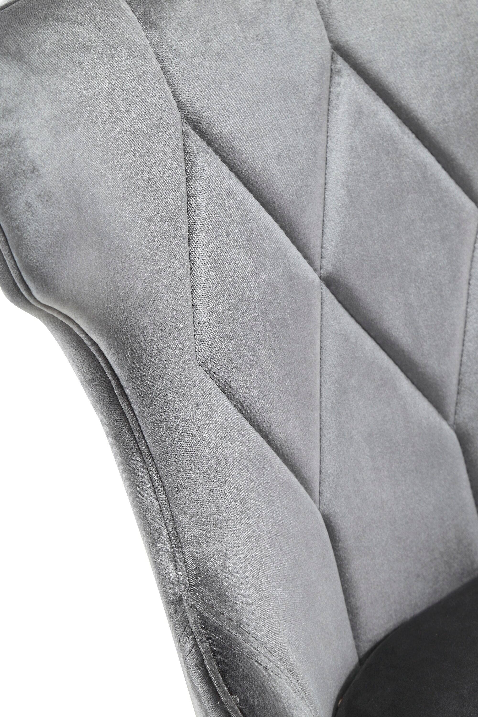 Alt View 3. Manhattan Comfort - Reine Traditional Wood Upholstered Dining Chair - Set of 2 - Gray.