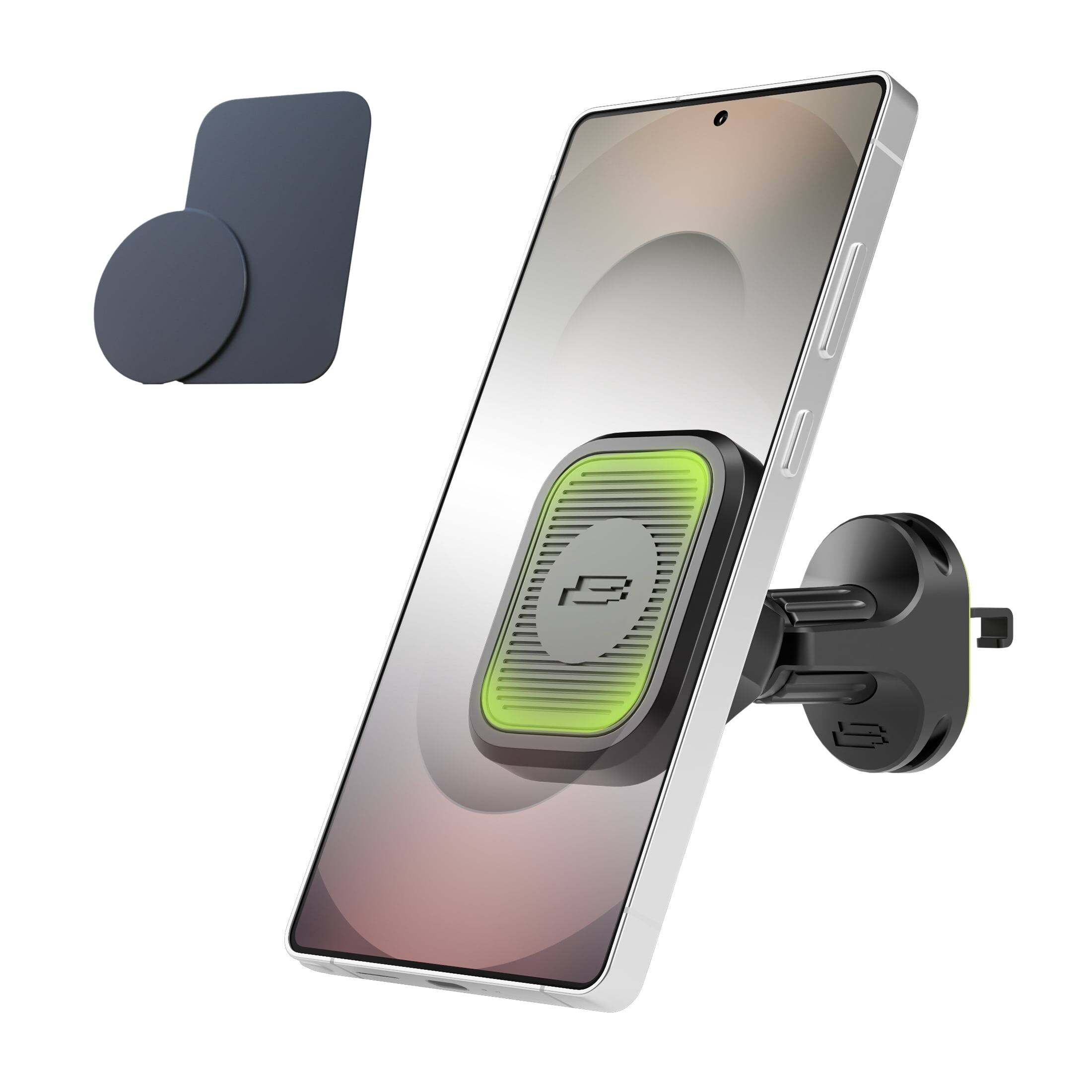 Front. Bracketron - Bracketron MagVent Magnetic Car Phone Mount, Air Vent Holder with 360° Rotation for iPhone & Android - Black.