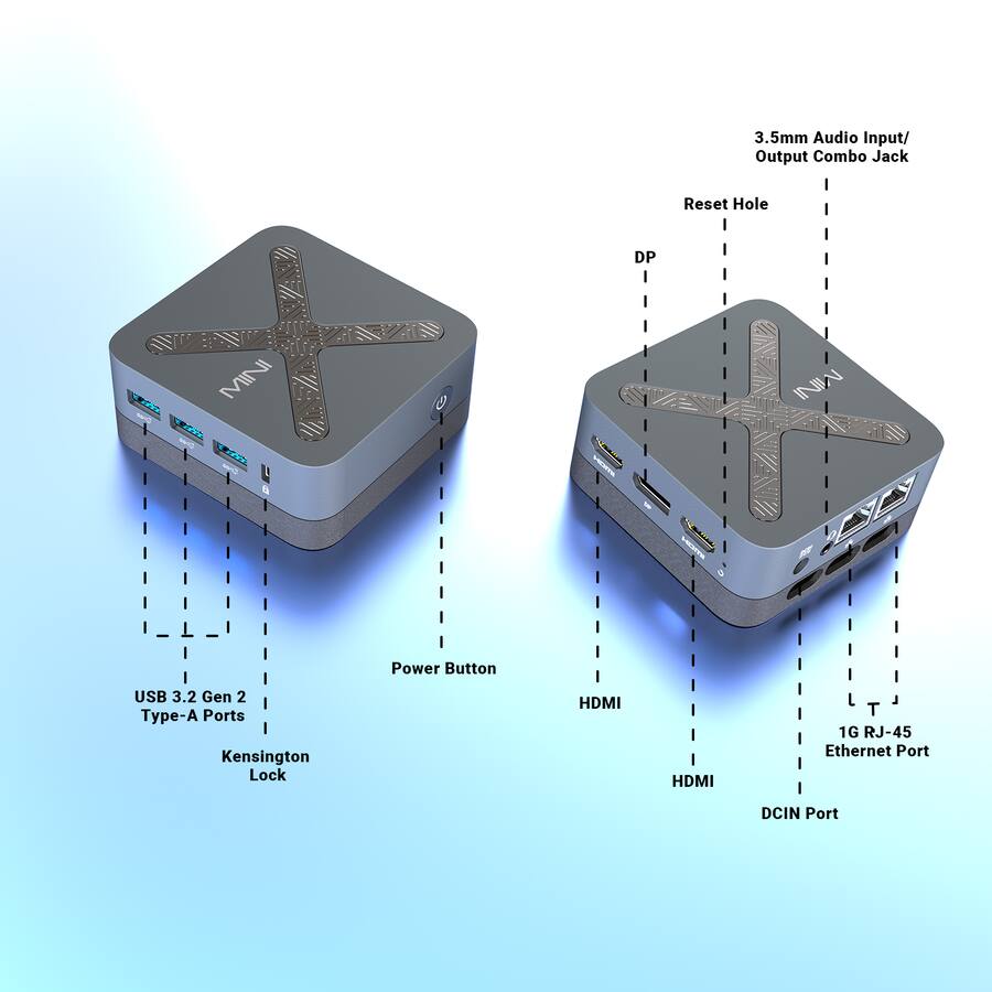 MINIX NEO Z97 Mini PC with 12GB LPDDR5X/512GB M.2 2280 PCIe