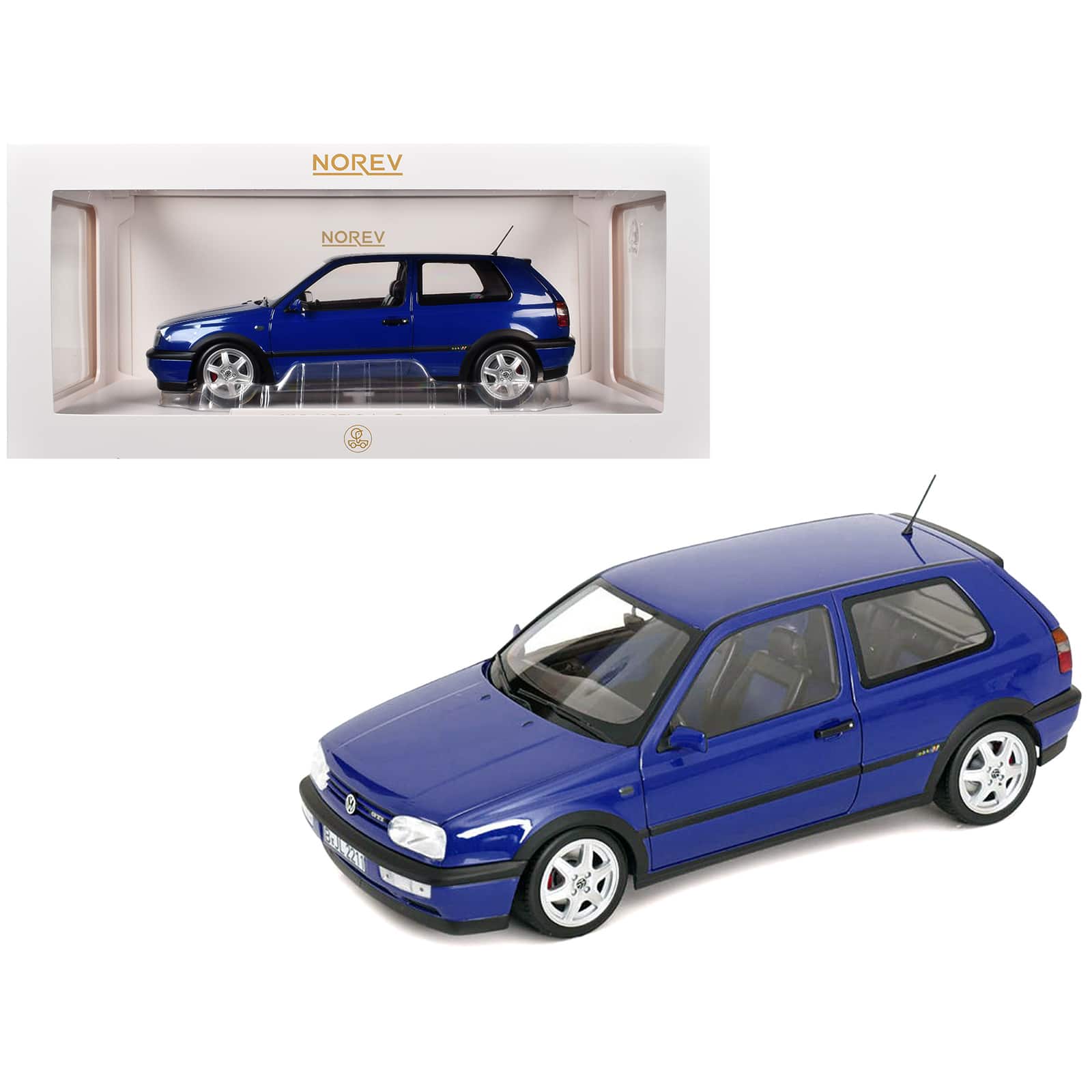 1994 Volkswagen Golf GTI Color Concept Jazz Blue 1/18 Diecast Model Car by Norev price history on PriceWatchPro