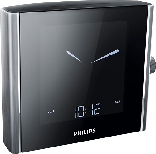 Best Buy: Philips Digital FM Dual-Alarm Clock Radio Silver AJ7000/37