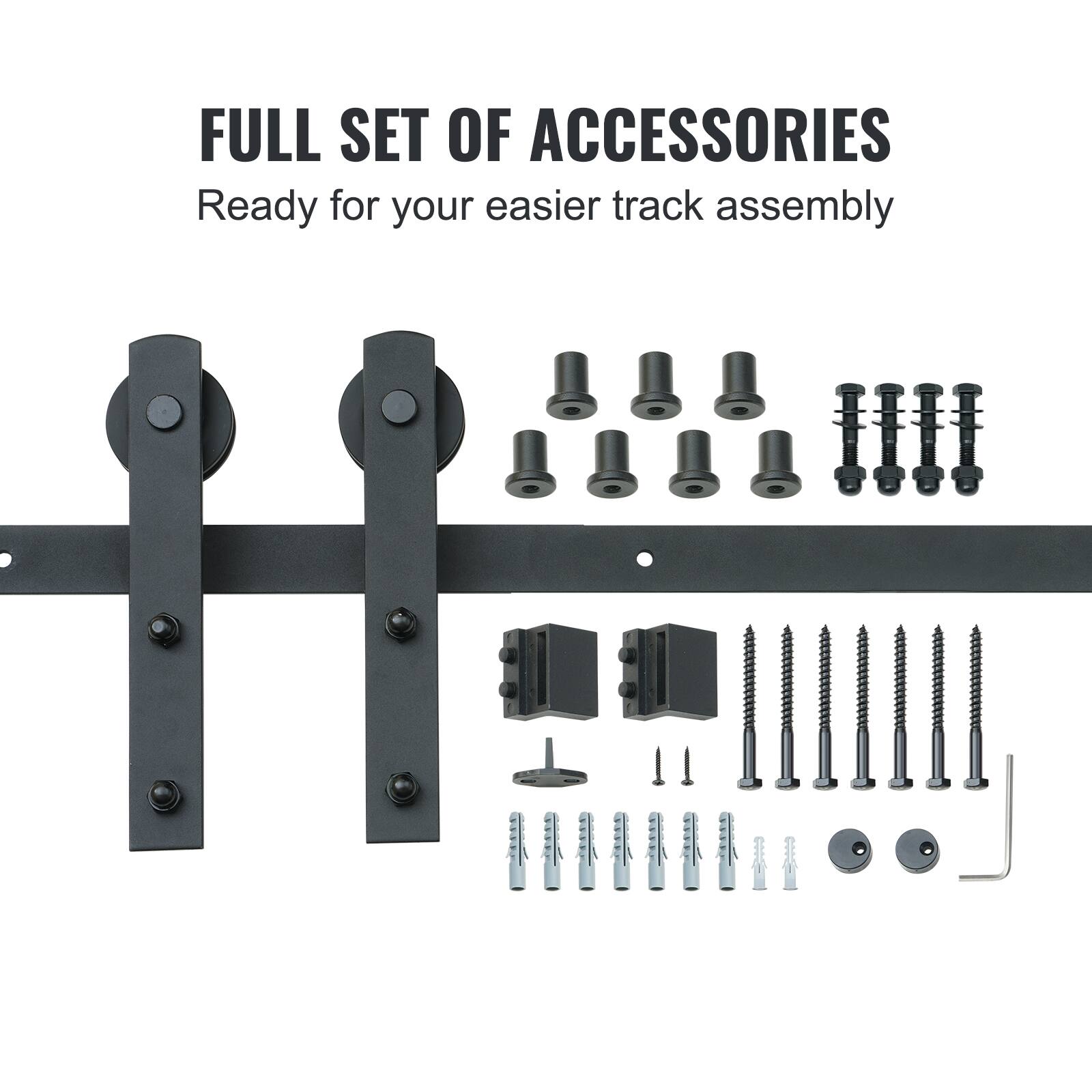 FULL SET OF ACCESSORIES  
Ready for your easier track assembly