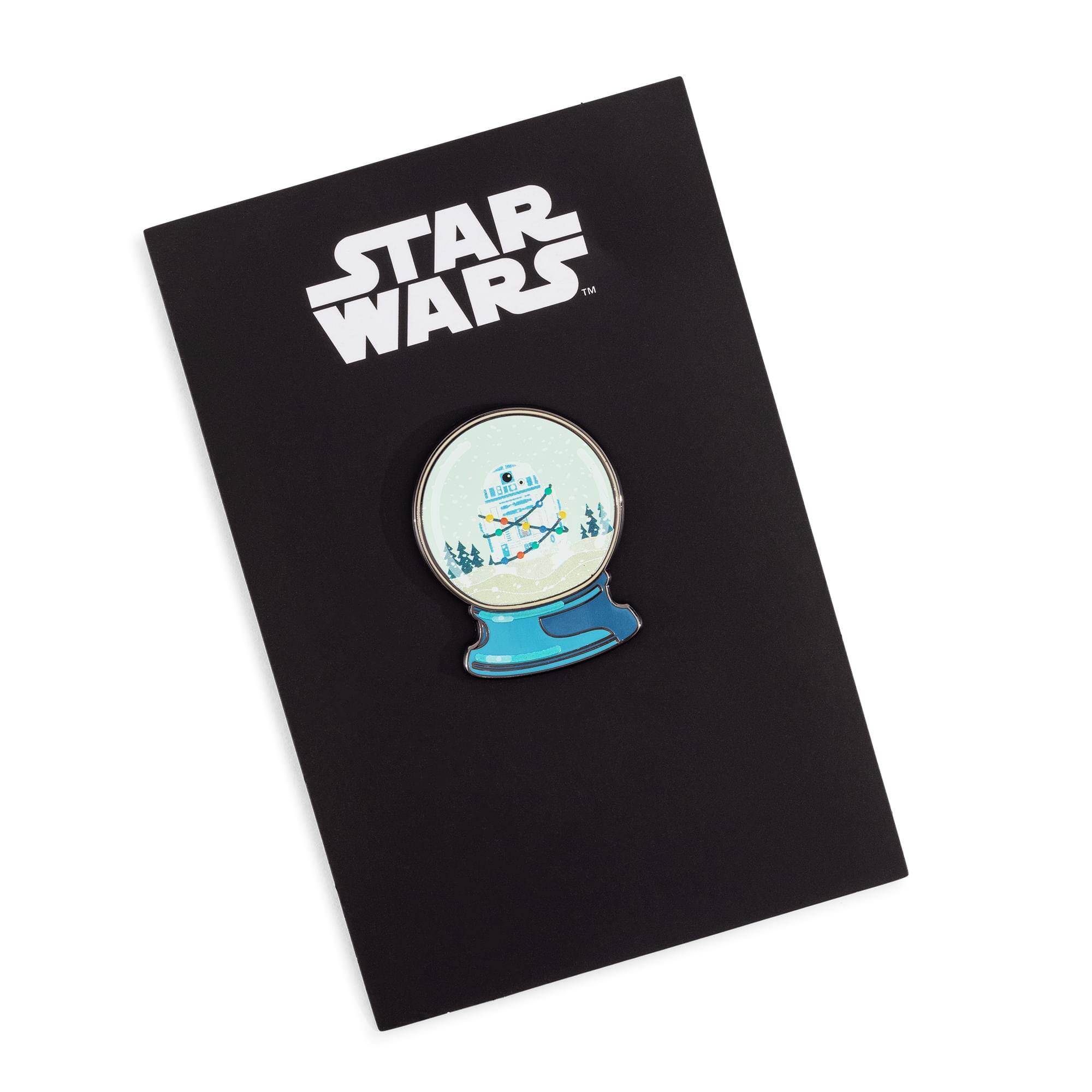 Alt View 1. Star Wars - Star Wars R2-D2 Holiday Winter Snow Globe Enamel Pin - Multi-Color.