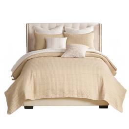 Greenland Home Fashions - Homestead 100% Woven Polyester Jacquard 3-Piece Full/Queen Coverlet Set - Natural