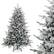 Alt View 19. Costway - 6 FT Flocked Christmas Tree with 8 Lighting Modes 260 Multi-Color LED Lights - Green/White.