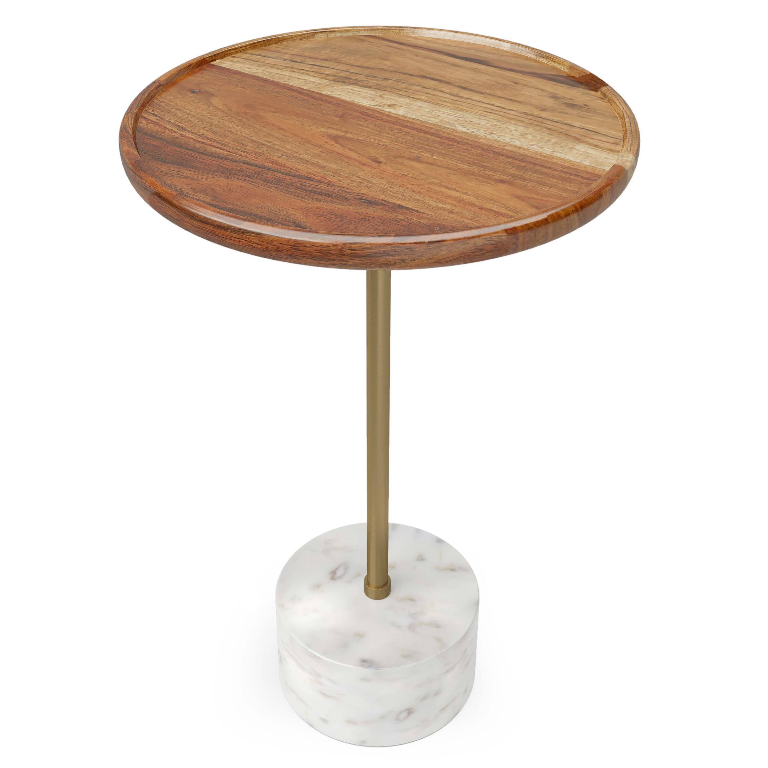 Angle. Simpli Home - Becker  Side Table - Natural.