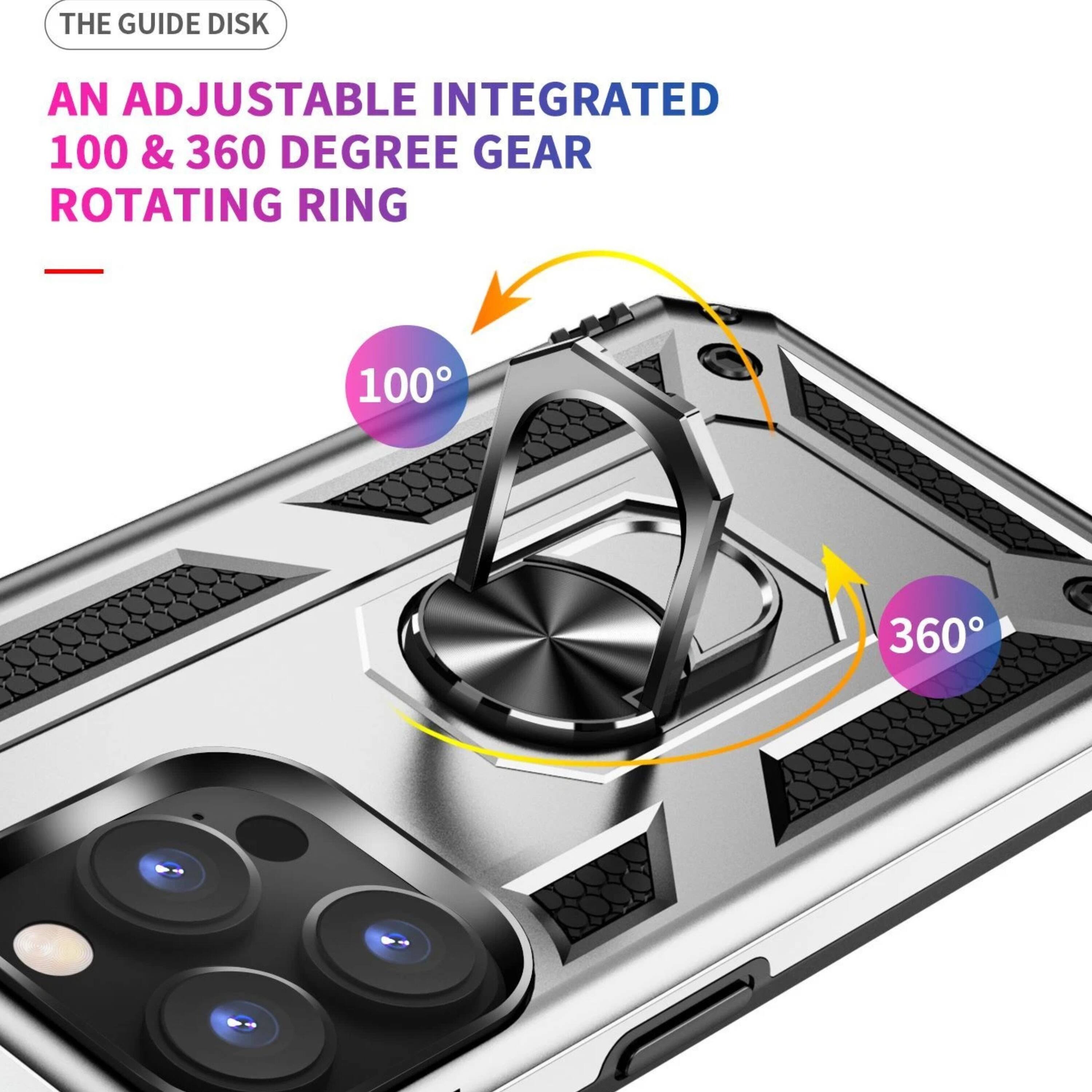 Kitcheniva Dual Layer Shockproof Armor With Ring Holder For iPhone 11 ...