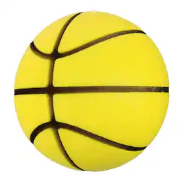 Unique Bargains - Silent Basketball Size 7 (9.4") Quiet Basketball High Density Foam No Noise 3D Groove Bouncing Ball with Net Bag - Lemon Yellow
