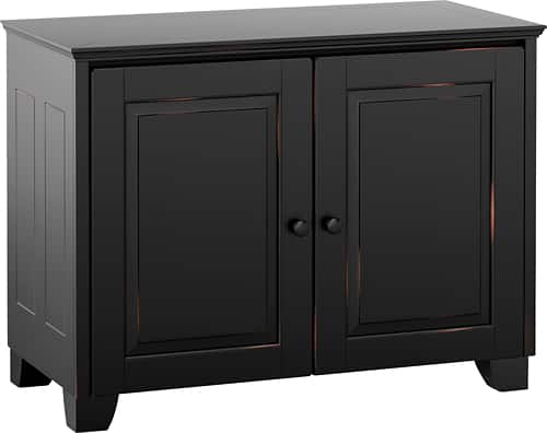 Salamander Designs - Chameleon Hampton Cabinet for Flat-Panel TVs Up to 46" - Black - Angle