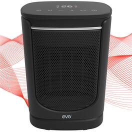 EVO - Oscillating Ceramic Heater – Tip Over Cutoff Switch, Auto Overheat Shut Off, and 15-second Cool-Down