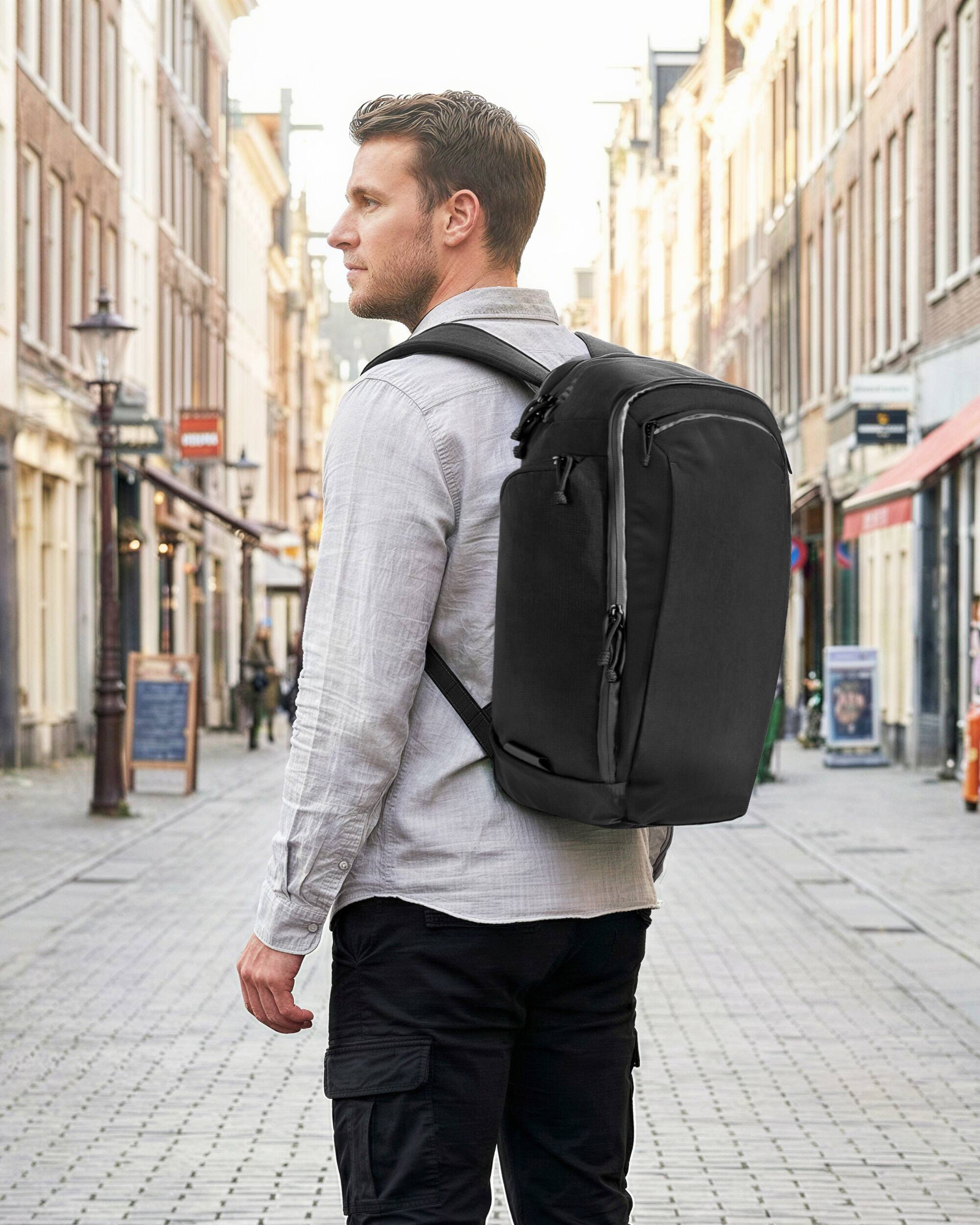 best travel backpack men laptop 30l NOMATIC Bag or use the integrated rear strap to stack the backpack securely on your rolling luggage for hands 30L Men Women Travel Backpack