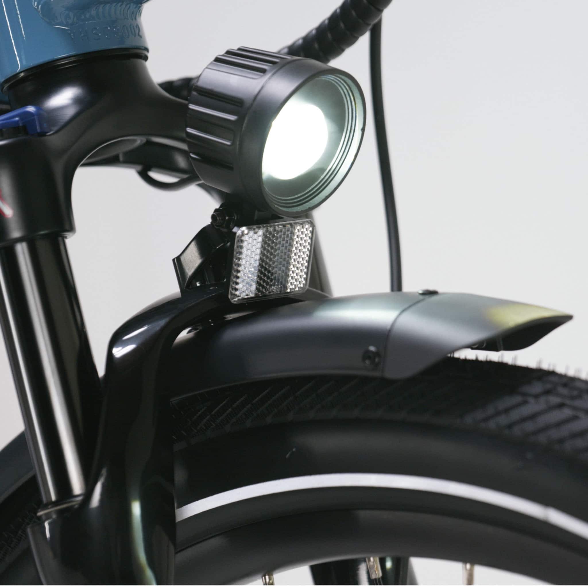 Left. Rad Power Bikes - Radster Road - Ebike w/ 65 miles max operating range & 28 mph max speed - Bay Blue.