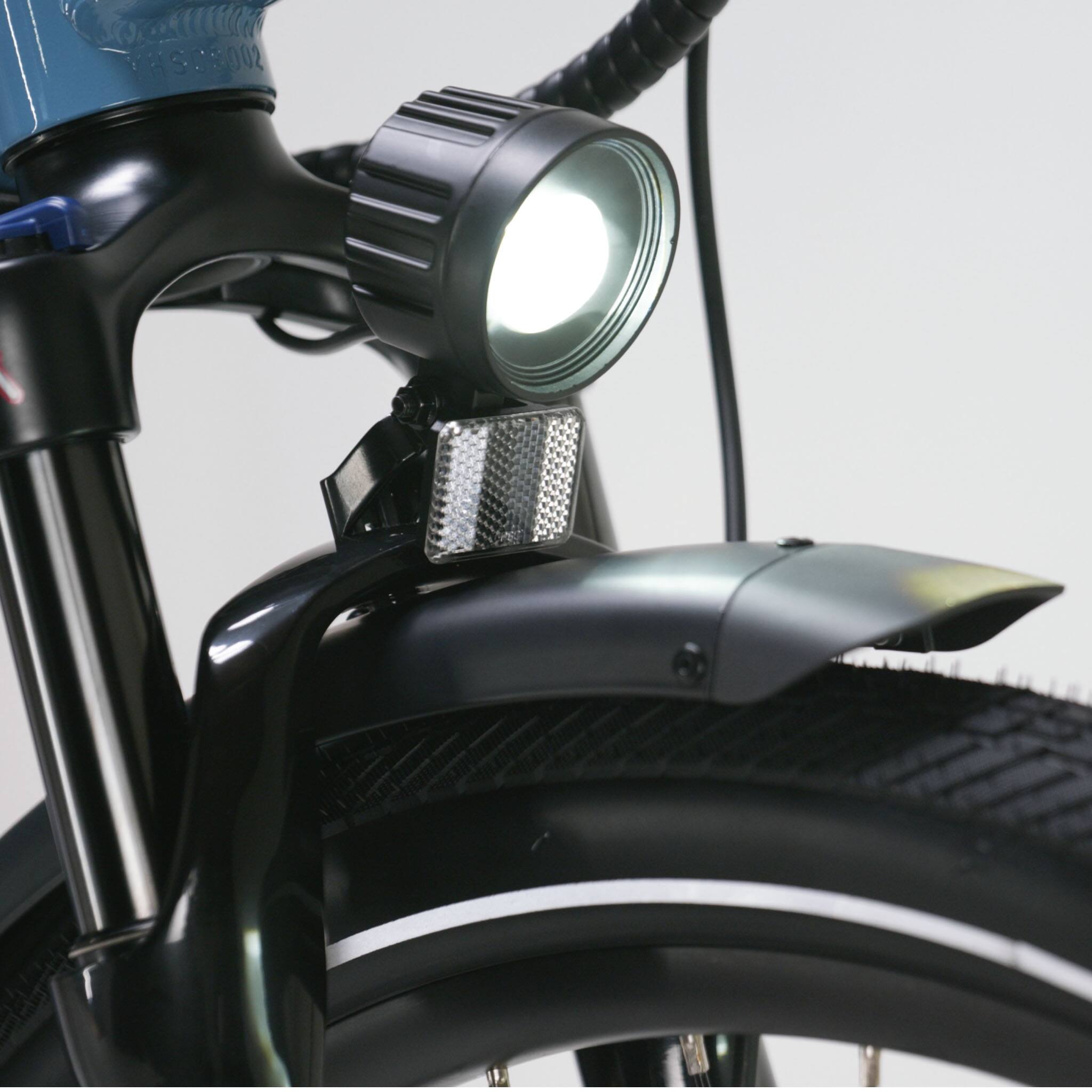 Left. Rad Power Bikes - Radster Road - Ebike w/ 65 miles max operating range & 28 mph max speed - Bay Blue.