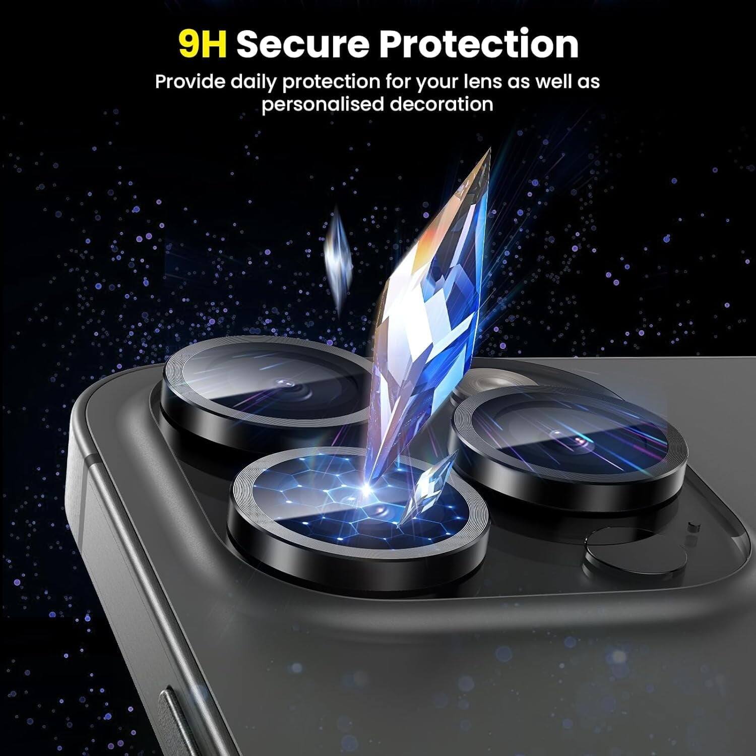 9H Secure Protection
Provide daily protection for your lens as well as personalised decoration