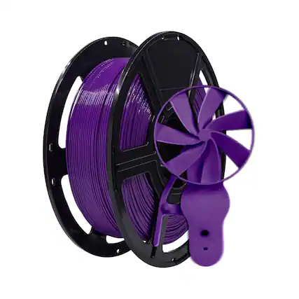 Front. Flashforge - Flashforge PETG Pro Filament 1.75mm Purple, 3D Printer Filament 1kg (2.2lbs) Spool, Dimensional Accuracy +/- 0.02mm - Purple.