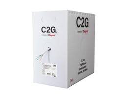 Cables to Go - C2G 1000ft TAA Compliant Cat6 Bulk Unshielded Ethernet Network Cable - White C2G56034