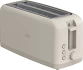 Bella - Fits-anywhere Kitchenware: 4-Slice Slim Toaster with Long Wide Slots - Oatmilk