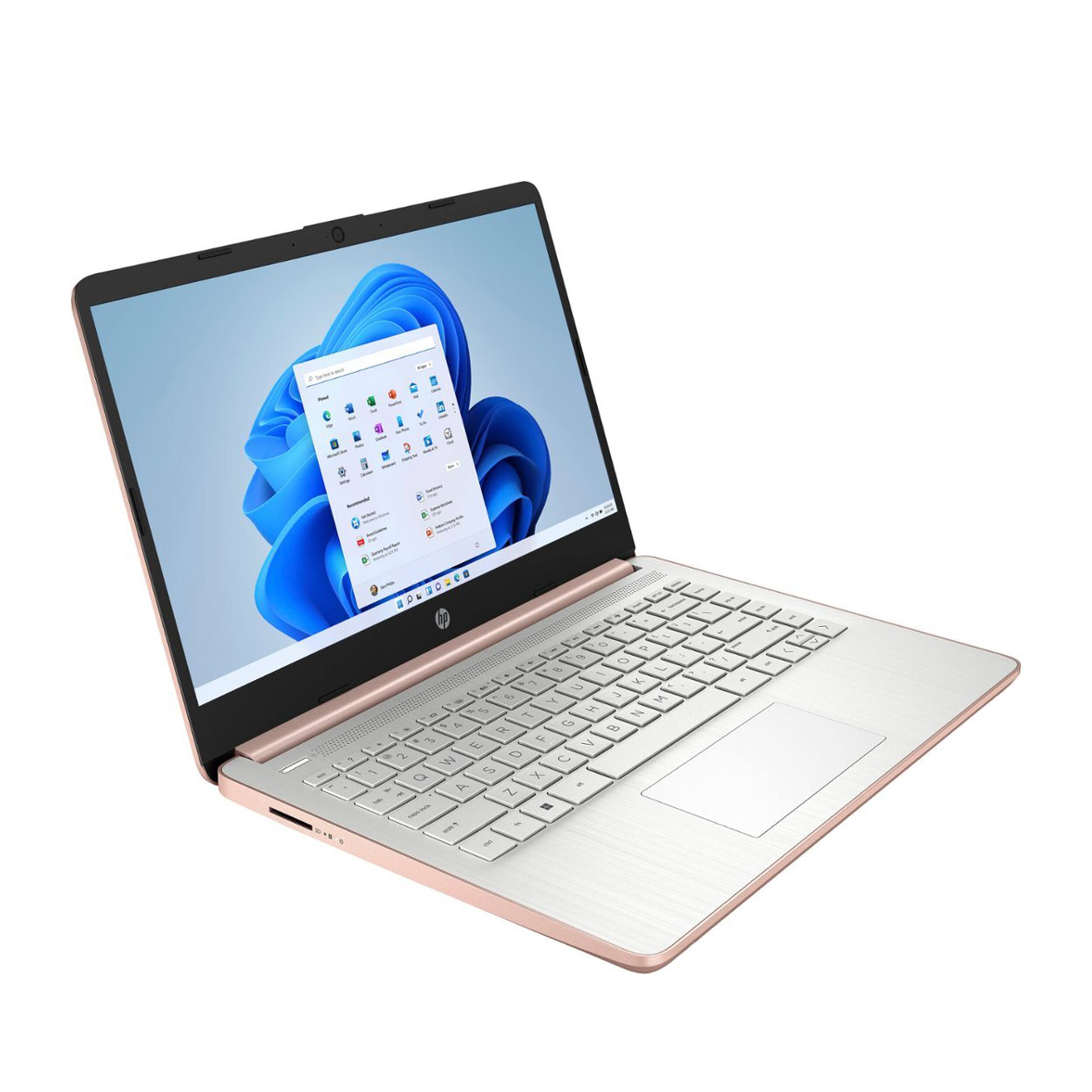 Alt View 2. HP - HP Stream 14" HD Business Laptop,Intel Celeron N4120,4GB RAM,64GB eMMC,1 Year Office 365 ,Win 11,Gold - Gold.