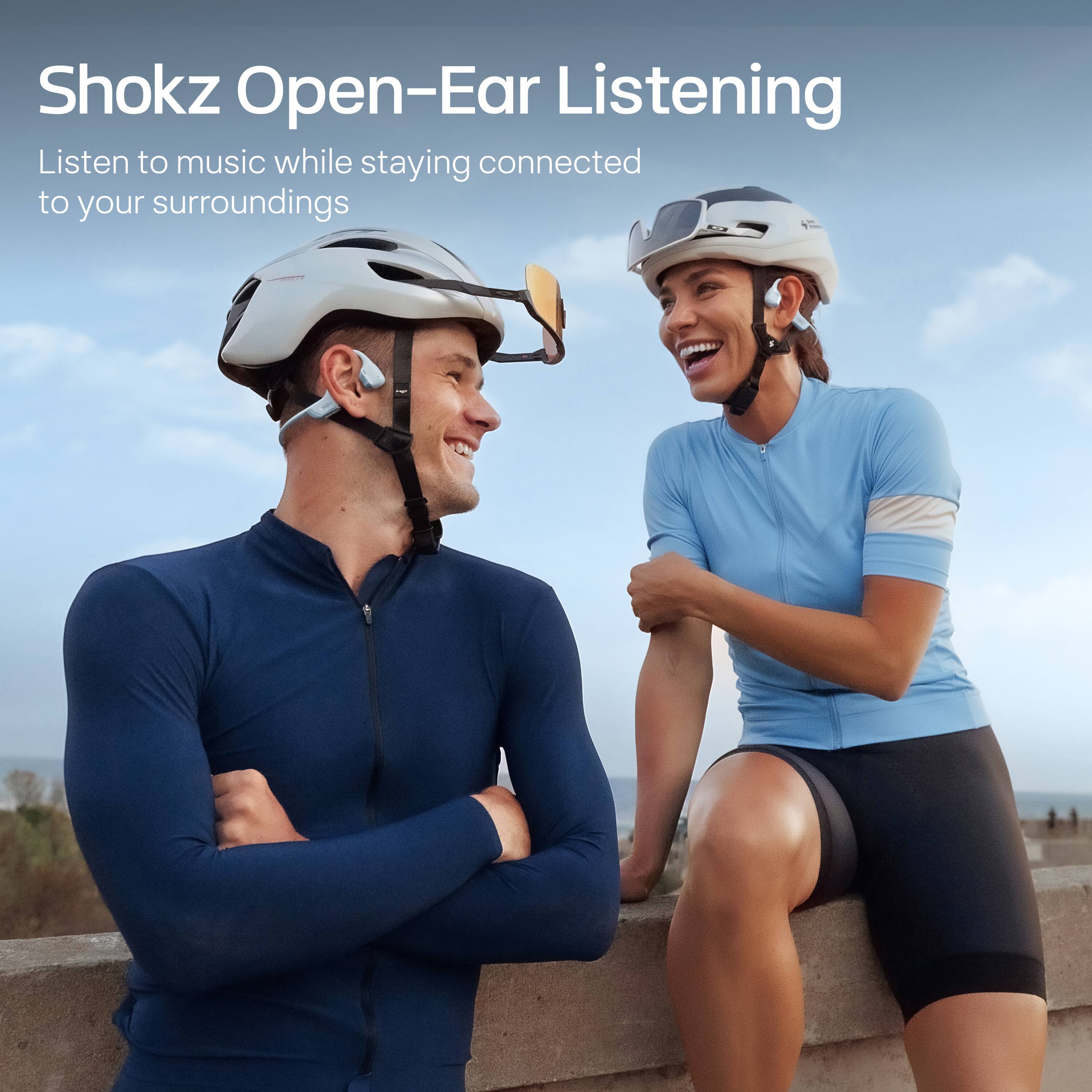 Shokz Open-Ear Listening  
Listen to music while staying connected to your surroundings