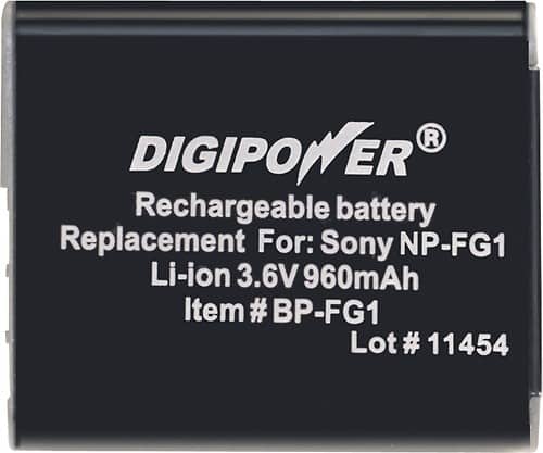 Front Standard. Digipower - Cyber-shot Lithium-Ion Battery.