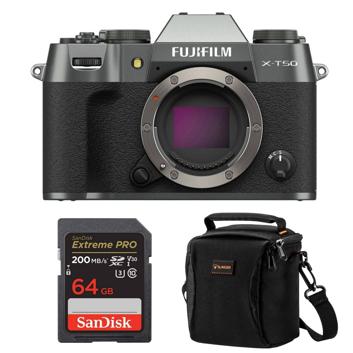 FUJIFILM X-T50

SanDisk Extreme PRO
200 MB/s S V30 XC I 1 3 10 64 GB

SLINGER