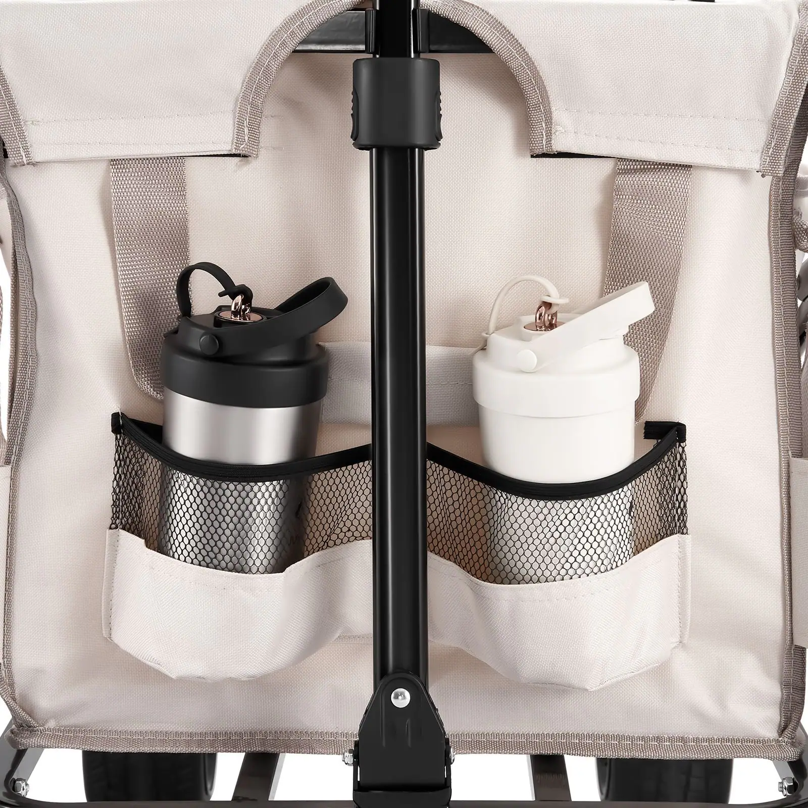 Alt View 2. Loheer - Loheer Collapsible Folding Wagon 550lb Load 220L 2 in 1 Utility Cart Converts to Bench for Camping Gardening Groceries.