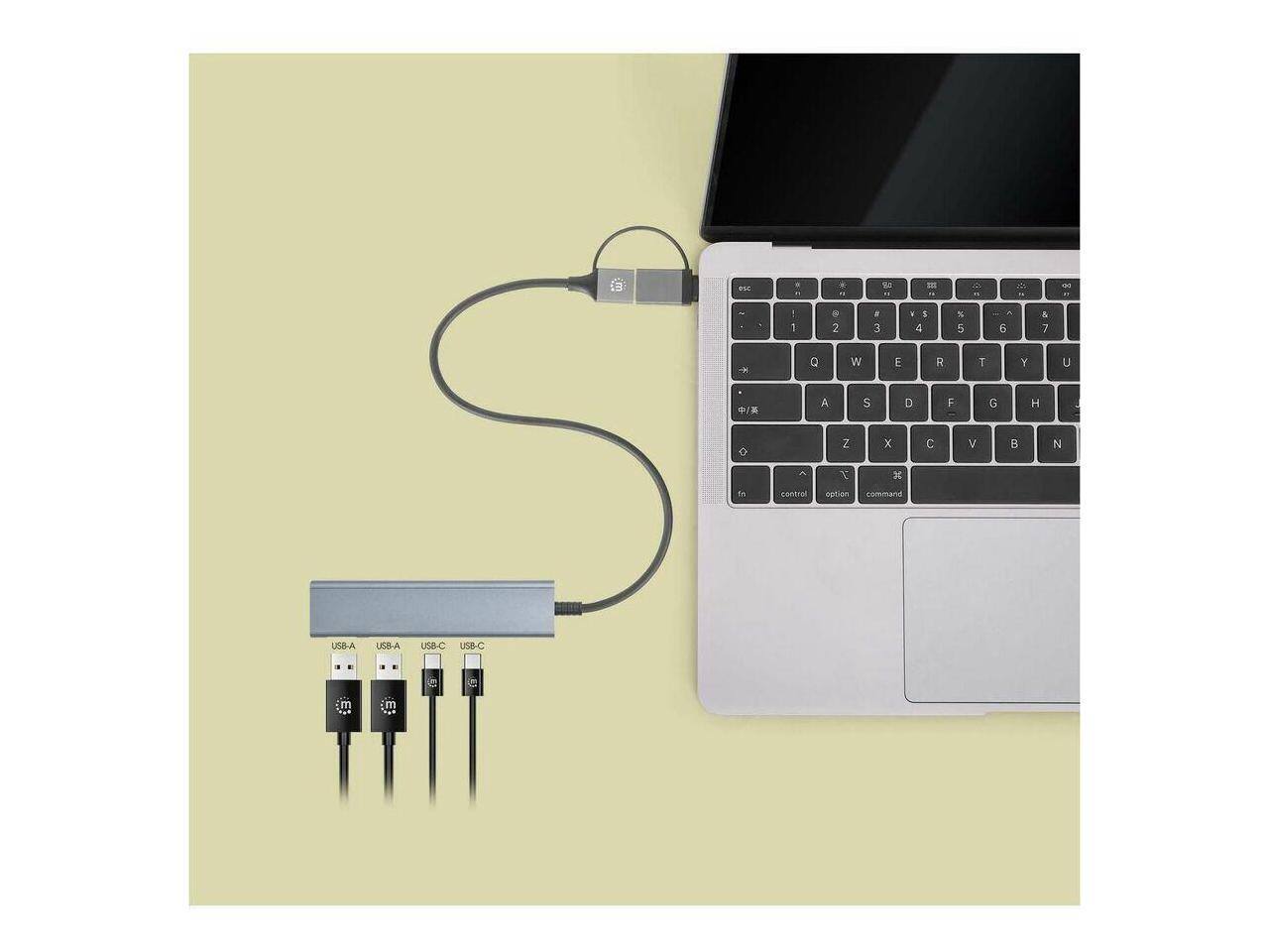 ese . 1O m i - 1 - . 1 1 . 2 . 3 I 4 % 5 A 6 & 1 - Q W E R T Y u /X A 5 D F G H o Z x C V N T H control option command USB-A USB-A USB-C USB-C