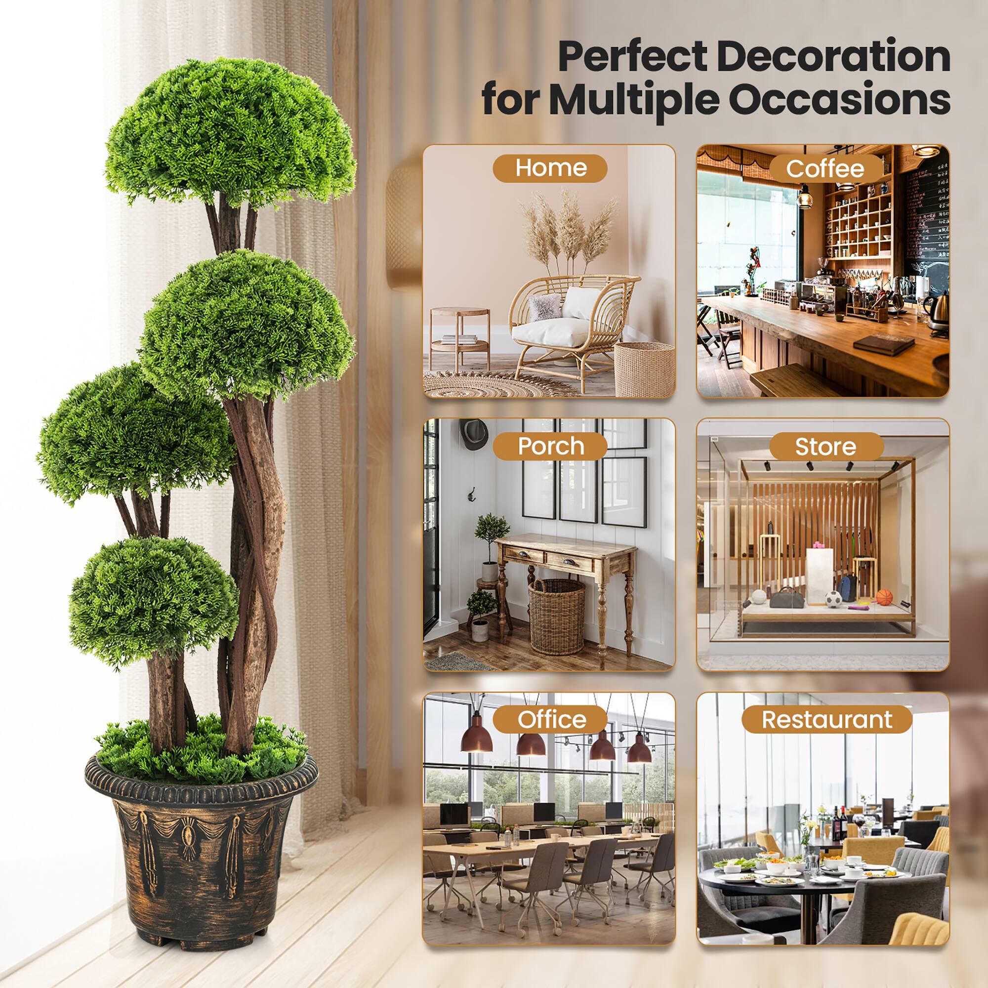 Perfect Decoration for Multiple Occasions

- Home
- Coffee
- Porch
- Store
- Office
- Restaurant