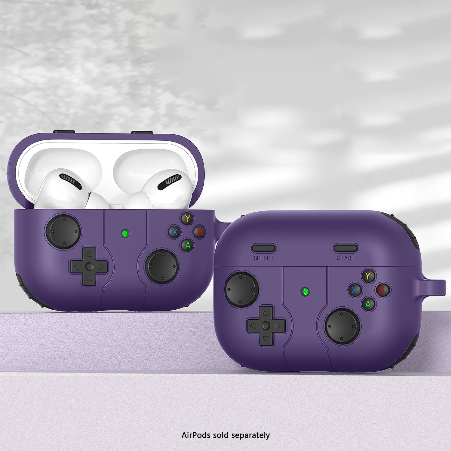 X Y A B SELECT START  
AirPods sold separately