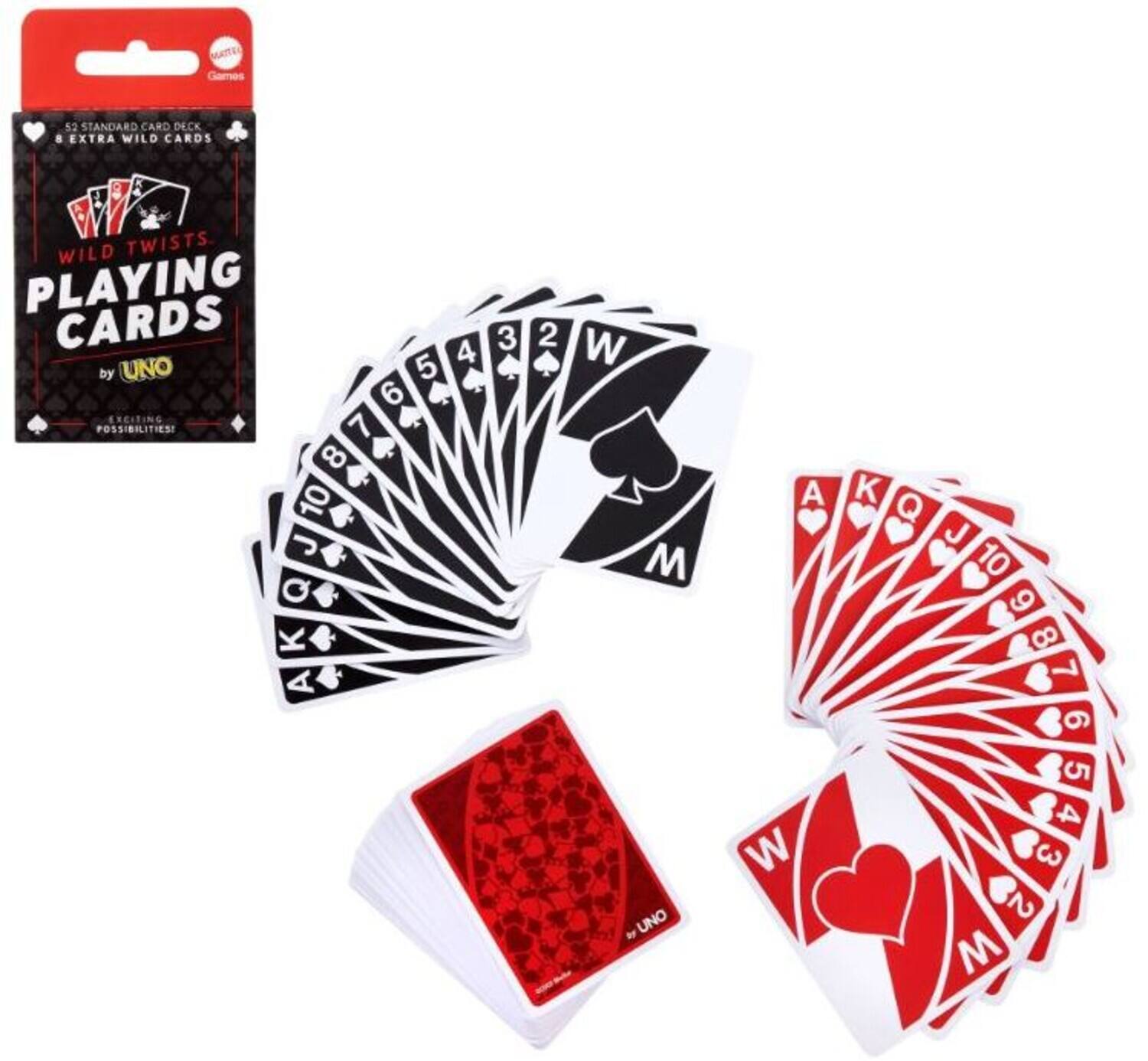 Mattel - Games - Wild Twists Playing Cards By UNO - GAMES (MISC) - Multicolor