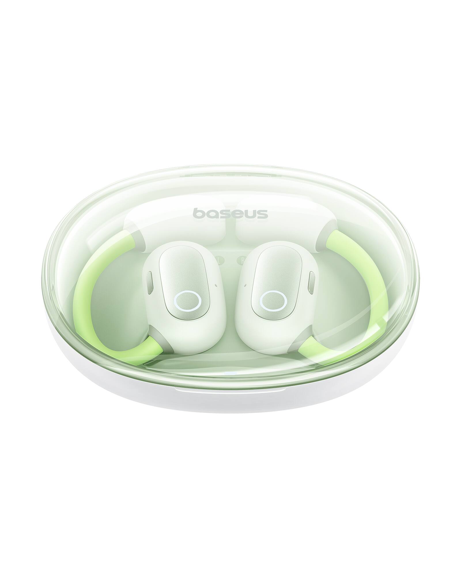Alt View 5. Baseus - Baseus Eli Sport 1 Open-Ear Headphones, True Wireless, Bluetooth 5.3, Green - Green.
