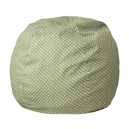 Emma + Oliver - Small Bean Bag Chair for Kids and Teens - Green Dot