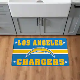 Evergreen Enterprises - Los Angeles Chargers 18" x 30" Anti-Fatigue Comfort Indoor Mat - Multicolor