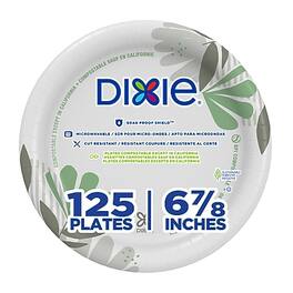 Dixie - Pathways 6.8" Paper Plates, 125 Plates/Pack - Multicolored