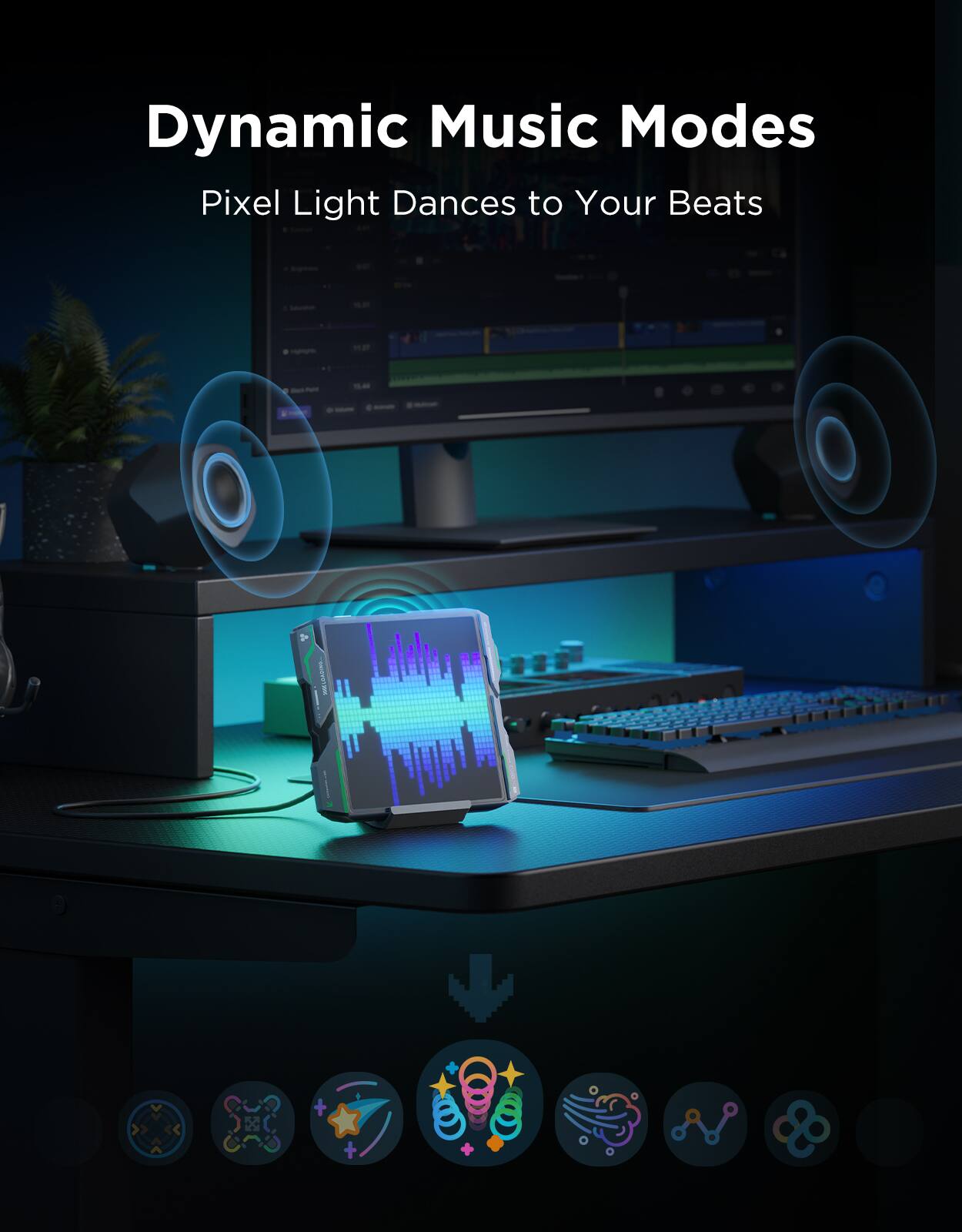 Dynamic Music Modes: Pixel Light Dances to Your Beats