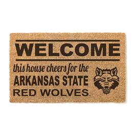 Jardine - Arkansas State Red Wolves 18" x 30" Welcome Doormat - Brown